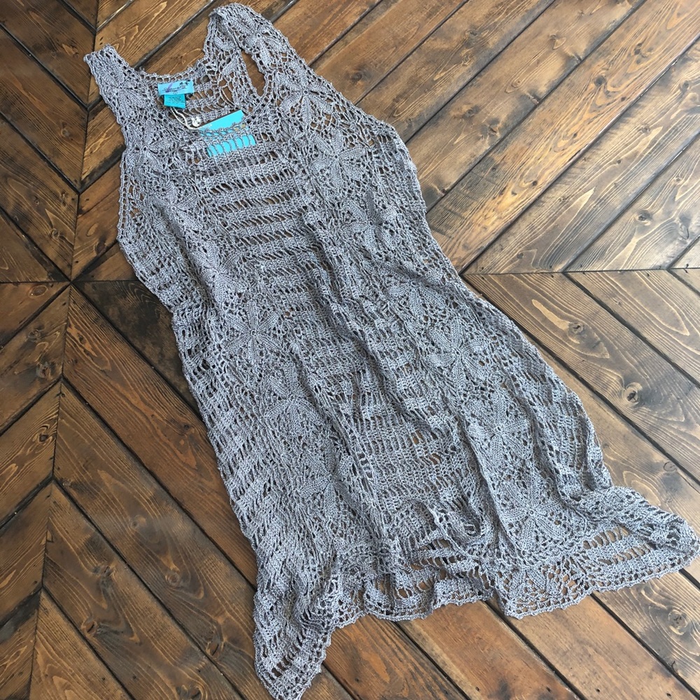 Letarte Racerback Crochet Swim Coverup